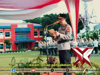 Kapolda Sumsel Pimpin Upacara Hari Kesadaran Nasional di Mapolda Sumsel