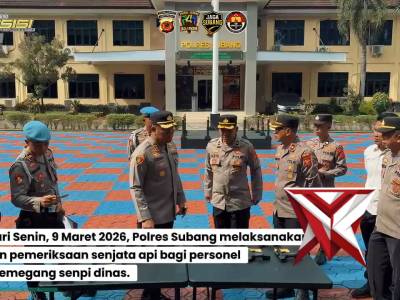 PEMERIKASAAN SENPI PERSONEL POLRES SUBANG