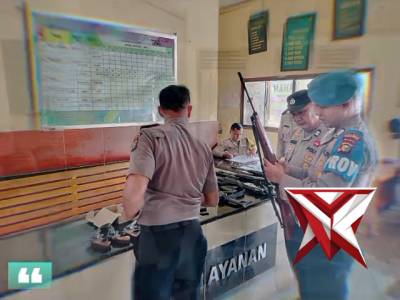 Cek Senpi dan Ranmor Polsek Bandar Sei Kijang