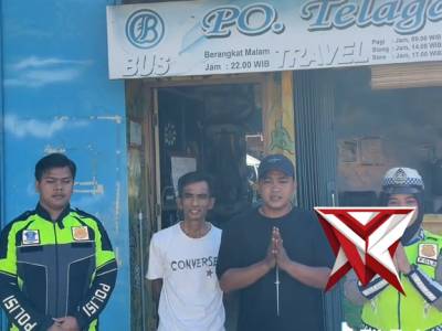 Testimoni polantas polres Pagar alam menyapa ramcheck kendaraan umum *Arus Mudik*