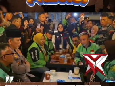 Kapolri Listyo sigit prabowo menyambangi kedai ado presisi, sebuah ruang sederhana