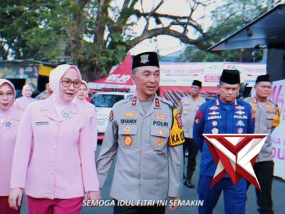 Kapolda sulsel dan staff jajaran mengucapkan Selamat hari raya idul fitri 1447 H