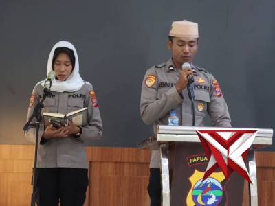 Doa bersama memperingati Maulid Nabi Muhammad SAW ?Polres Mimika