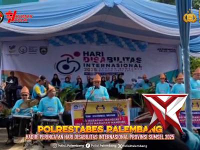 Polrestabes Palembang Hadiri Peringatan Hari Disabilitas Internasional Provinsi Sumsel 2025