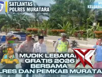 Mudik lebaran gratis 2026 bersama polres dan pemkab muratara