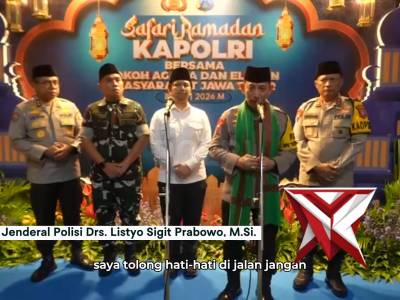 Safari Ramadhan di Jawa Timur, Kapolri Imbau Pemudik Utamakan Keselamatan di Perjalanan