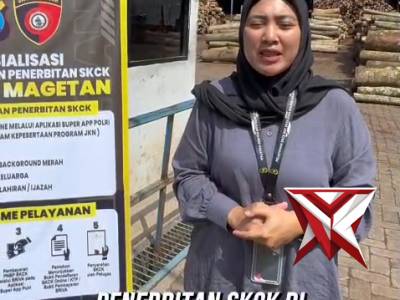 Polres Magetan melaksanakan sosialisasi penerbitan SKCK