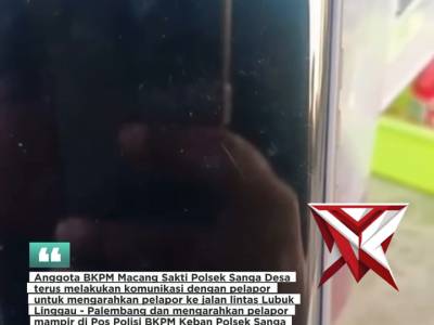 Pemudik asal jambi tersesat  diMuba, Polisi Gerak Cepat Berikan Bantuan Arah