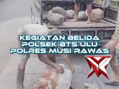 Cegah Kecelakaan Polsek BTS Ulu Perbaiki Jalan Rusak