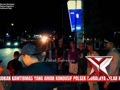 Polsek Indralaya Gelar KRYD wujudkan kamtibmas yang aman kondusif.