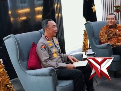 Kapolda Sumatera Selatan Irjen Pol Dr. Sandi Nugroho menerima audiensi jajaran pimpinan PLN UID S2JB