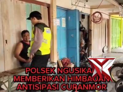 POLSEK NGUSIKAN HIMBAUAN WASPADA CURANMOR - PoliceTube
