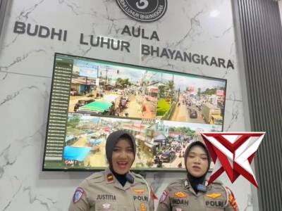 Live report pantauan arus wisata di wilkum polres pandeglang