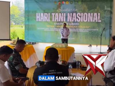 Syukuran Hari Tani Nasional 2025 Polres Subang bersama Forkopimda Kabupaten Subang - PoliceTube