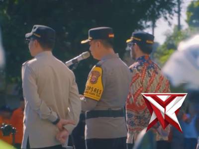 Apel gelar pasukan dalam rangka Operasi Ketupat Lodaya 2026 ?????  Kamis 12 Maret 2026 Polres Cima