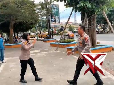 Pengecekan Pos Pengamanan dalam rangka Operasi Ketupat Toba 2026 di Wilkum Polres Binjai.