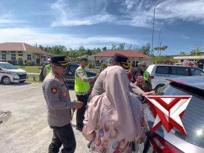 *Kapolresta Bengkulu Dampingi Kapolda Bengkulu Cek Kesiapan Pos Pengamanan Operasi Ketupat di Tol da