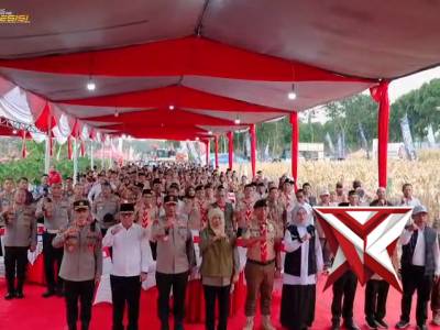 ?Kapolda Dan Gubernur Jatim Gelar Panen Raya Jagung di Green Farm Banyuwangi