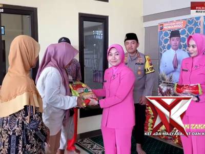 Penerimaan Dan Penyaluran Zakat Fitrah Polres Probolinggo