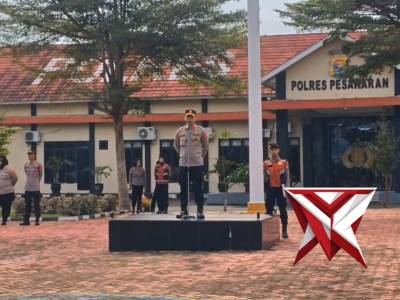 Apel Pagi Polres Pesawaran