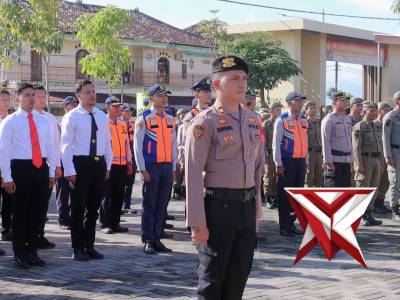 POLRES SUKOHARJO - Apel Gelar Pasukan Ops Ketupat Candi 2026