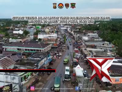 Pantauan Arus Lalin Jalintim Palembang Jambi Arah Sungai Lilin, Tungkal Jaya dan Bayung Lencir - PoliceTube