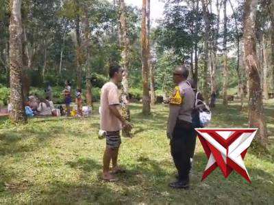 Kanit Binmas Polsek patroli wisata kali jompo situasi aman terkendali