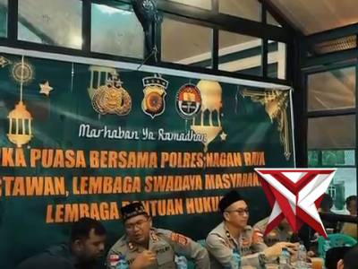 BUKA PUASA BERSAMA POLRES NAGAN RAYA WARTAWAN, LEMBAGA MASYARAKAT, LEMBAGA BANTUAN HUKUM