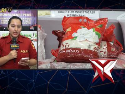 LIVE REPORT - BARESKRIM POLRI TETAPKAN TERSANGKA PEREDARAN BERAS DI BAWAH STANDAR