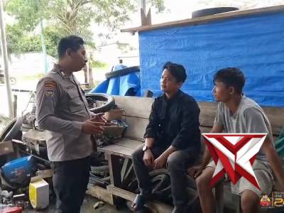 Giat Sambang Bhabinkamtibmas Polsek Sungai Mandau
