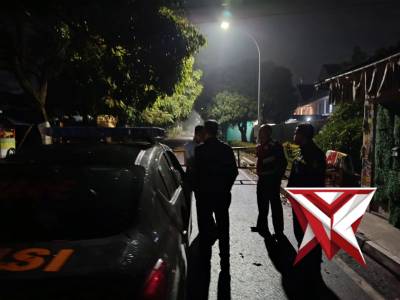 PATROLI MALAM HARI POLSEK SUKASARI STRONG POINT JL.GEGERKALONG HILIR KPAD