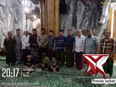 Giat himbauan kamtibmas kepada jamaah  Al hikmah desa pulungan