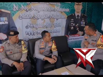 Cek Pospam dan Posyan Ops Ketupat Semeru, Kapolres Kediri Pastikan Jalur Mudik Siap Dilayani
