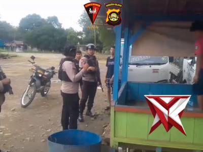 Batalyon B Pelopor Satbrimob Polda Sumsel melaksanakan giat patroli dialogis.