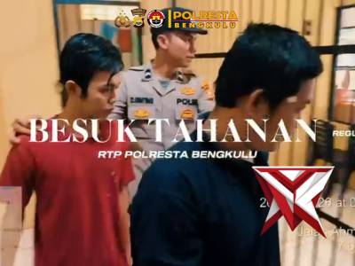 Pengawasan Jam Besuk Tahanan, Sat Tahti Polresta Bengkulu Pastikan Keamanan dan Ketertiban