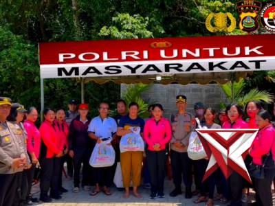 Hadir di Tengah Warga, Polres Badung Salurkan Bantuan untuk Korban Banjir dan Longsor di Tiga Titik
