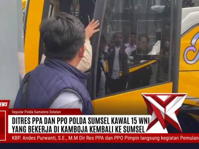 DIT RES PPA DAN PPO KAWAL KEPULANGAN 15 WNI ASAL SUMSEL