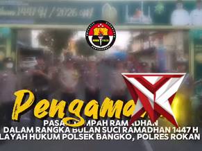 pengamanan pasar ramadhan oleh polsek bangko pusako