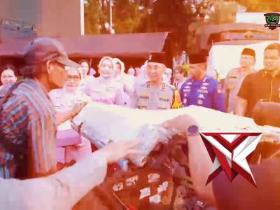 KAPOLDA SUMSEL DAN BHAYANGKARI CEK POS PENGAMANAN OPS KETUPAT 2026, BAGIKAN TALI ASIH HINGGA TAKJIL