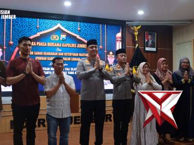 BUKA PAUSA BERSAMAM KAPOLRES JEMBER, KELOMPOK  SADAR KEAMANAN DAN KETERTIBAN MASYARAKAT