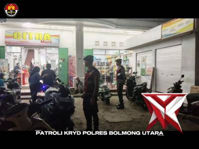Patroli Kryd Polres Bolmong Utara