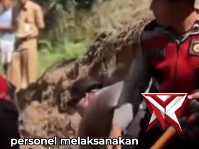 Polri melalui jajaran Polres Batu, Jawa Timur (Jatim), bergerak cepat menangani bencana alam