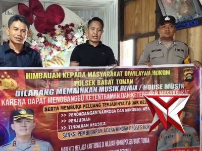 Imbauan Polsek Babat Toman Tentang laranagan memainkan musi remix/house musik - PoliceTube