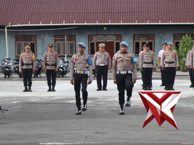 Kapolres Asmat AKBP Wahyu Basuki,S.I.K Pimpin Apel Pagi Rutin Guna Meningkatkan  Kedisiplinan Anggot