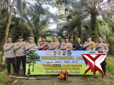 Pelaksanaan Kegiatan Program BELIDA (Bersih Lingkungan Dan Asri) Polsek Purwodadi Polres Musi Rawas