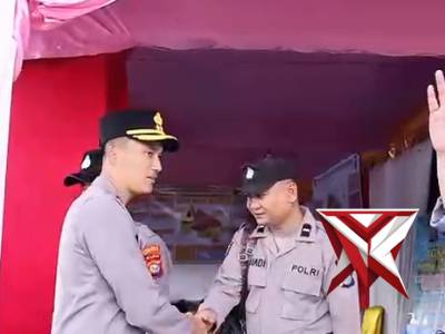 Kunjungan Kapolres ke Posyan OPS ketupat