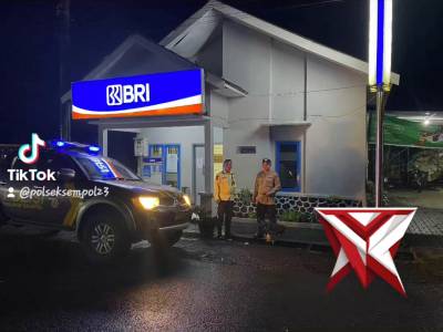 Jaga Stabilitas Kamtibmas, Anggota Polsek Sempol Patroli BRI