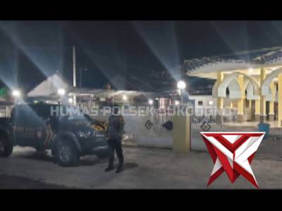 Pengamanan Sholat Tarawih di Masjid Al Istiqomah Desa Kebonagung