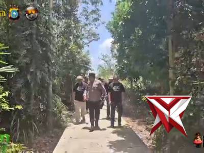 Patroli Karhutla dan Koordinasi Giat Green Policing Polsek Teluk Meranti