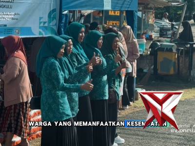 Gerakan Pangan murah di Polsek Ratu samban
